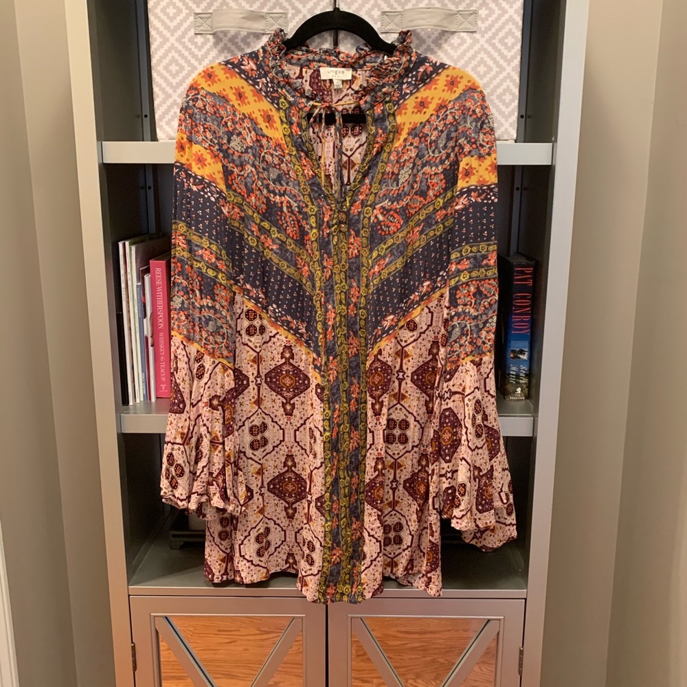 Patchwork Umgee blouse Size L